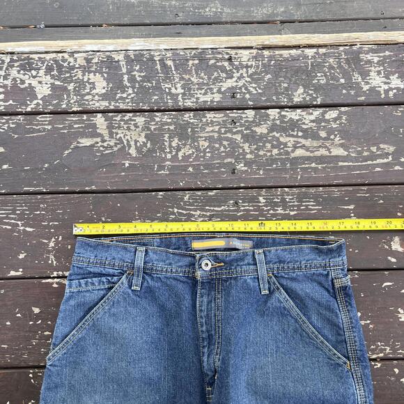 (34x32) Vintage 90s Y2K Levi's Silvertab Carpenter Jeans Baggy Faded Skater JNCO - Picture 4 of 8